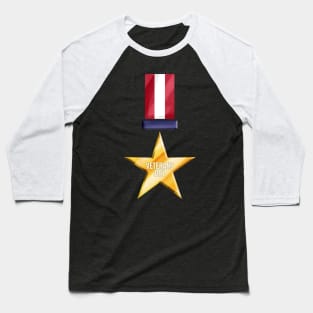 Golden Medal Of Honor For Veterans Day Baseball T-Shirt